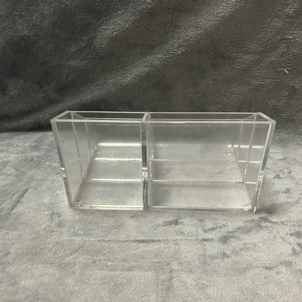 Clear Plastic Vanity Makeup Organizer brush holder